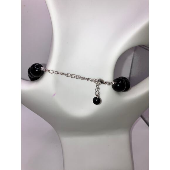 Black Gradation Beaded 19" Necklace and 1 Size 3.5" Bracelet Set! - Picture 13 of 16